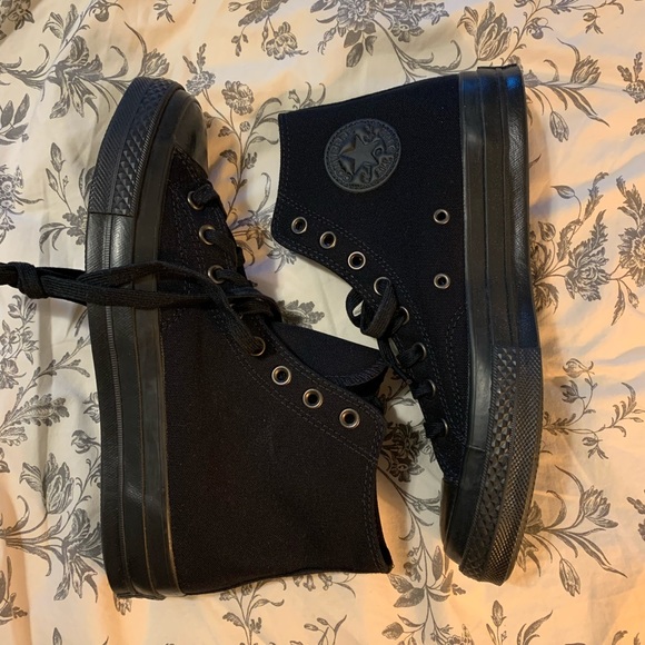 70s high tops black monochrome converse BRAND NEW IN BOX! - Picture 2 of 6